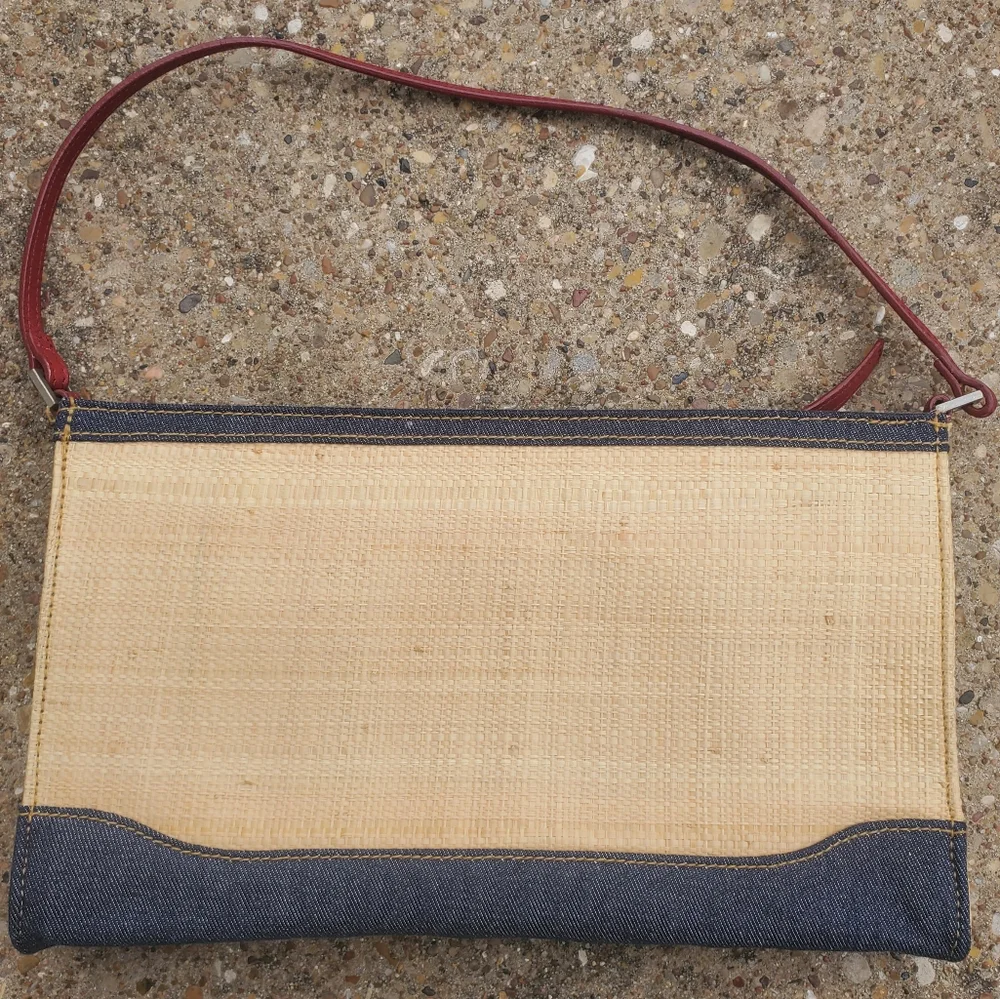 Polo Jeans Co. Ralph Lauren Raffeta Fashion Denim Woman's Face Shoulder Bag RL - Picture 5 of 6